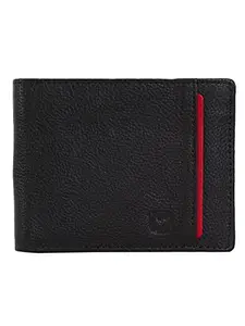 Leather Zentrum Genuine Leather Brown Casual Bi-Fold Wallet for Men's (8 Card Slots)