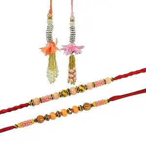 Forty Wings Set Of 4 Pair Rakhi Set For Brother And Bhabhi Bhaiya Bhabhi Rakhi Set Rakhi For Bhabhi Bangle Lumba ChudaRakhi Gift For Bhabhi Rakhi Gift For Brother
