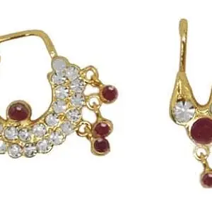 God Jewellery Stone Nathu Bulaki Nose Pins(Nose Pin10)