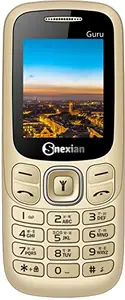 Snexian All-New Guru 313 Shiny Color Dual Sim |Keypad Mobile| with 1.8" Display | Voice Changer | Auto Call Recording | Long Lasting Battery | FM | Digital Camera | Feature Phone | Torch | Gold price in India.