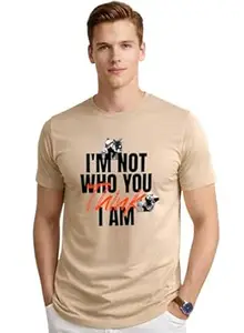 ADRO Mens Printed T-Shirt | Cotton Regular Fit Streetwear Tshirt | Trendy Graphic Design Casual T Shirt for College & Outings