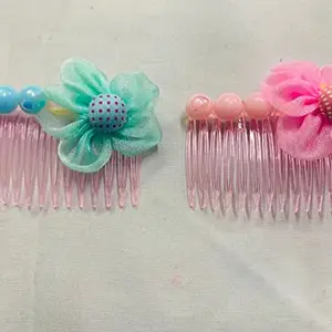2 PCS COMB CLIP FOR GIRLS AND WOMEN (ASSORTED DESIGN)