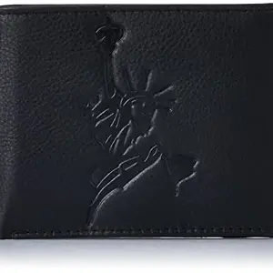 Justrack Men Black Genuine Leather Wallet (LWM00207-JT_4)
