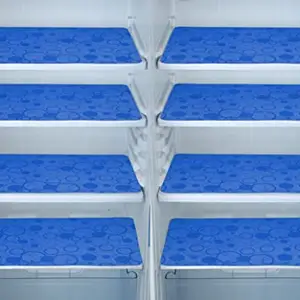 E-Retailer® Waterproof PVC Refrigerator Drawer Mats/Multipurpose Mats/Fridge Mats Set of 8 Pcs (Color-Geometric Blue, Size-17.5X11.5Inches)