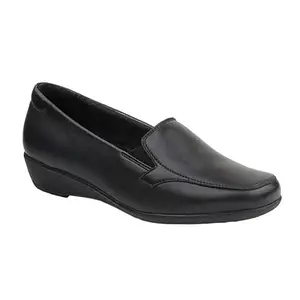 Medifeet Women's Black High-On Loafers (Numeric_8)