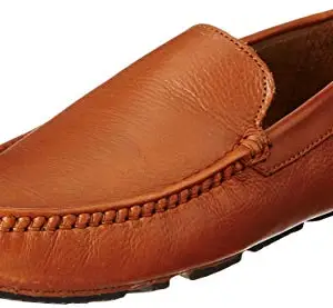 Lee Cooper Men Tan Leather Formal Shoes-8 UK (42 EU) (9 US) (LC3092D)