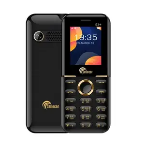 CELLECOR E3+ Dual Sim Feature Phone 1000 mAH Battery with Vibration, Torch Light, Wireless FM and Rear Camera (1.8" Display, Black) price in India.