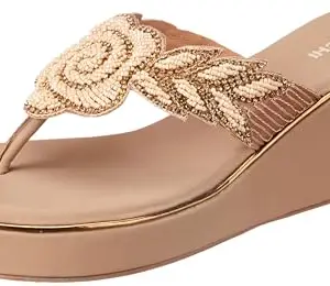 Mochi Women Dark Beige Synthetic Sandals - EU/40 UK/7-35-274