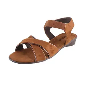 Metro Women's Brown Fashion Sandals-6 UK (39 EU) (33-172)