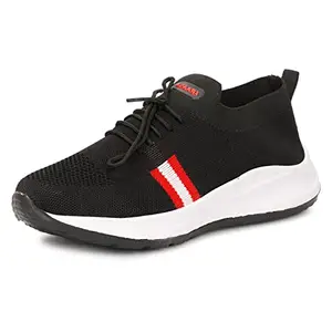 Kraasa Premium Sports Shoes for Men | Walking Shoes | Running Shoes for Men Black UK 9