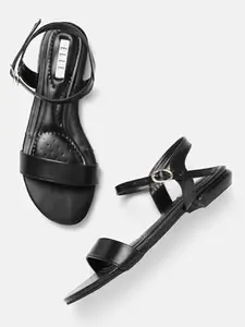ELLE Women Sandal,Black,UK-5