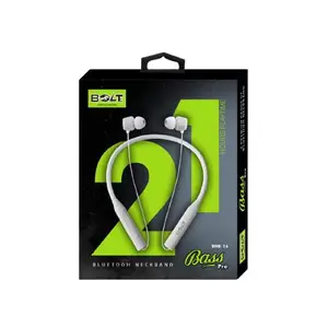 BOLTE BOLTE BNB-16 Wireless/Bluetooth Neckband Bass Pro, 21 Hours Play time, Built-in MIC | Gray