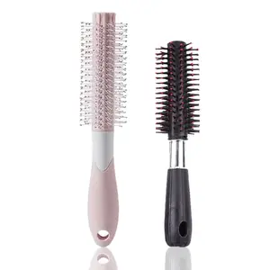 BlackBoss Round Hair Brush For Blow Drying, Styling, Curling, Hair Brush Roller Volumising Hair Styling Brush Massaging Scalp Ball-Tipped Bristles Styling Tool A-SB3 (Pack Of 2)