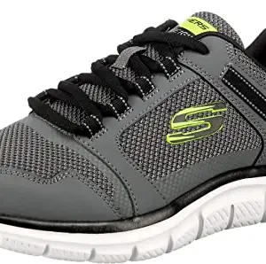 Skechers Mens Track - KNOCKHILL CCBK Casual Shoe - 6 UK (232001) Charcoal/Black