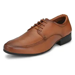 Burwood Men BWD 190 Tan Leather Formal Shoes-9 UK (43 EU) (BW 192)