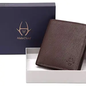 HideChief Brown Premium Genuine Leather Wallet(HCW212)