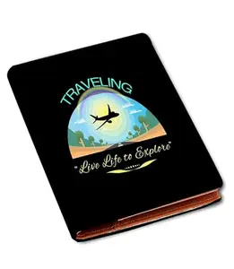 FASHION DUET Printed Passport Case/Card/Travel Document Holder for Travel Use,Compact Passport Cover/Unisex Passport Holder