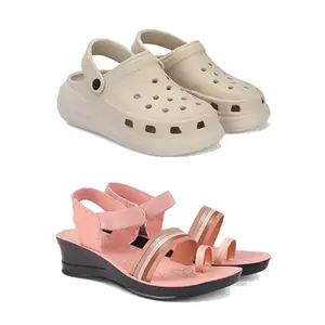 Women's Comfortable Sandal,Casual Lightweight Sandal for Everyday Wear | (Combo 2)-OO1-1959-6-EURO-37