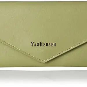 Van Heusen Women's Olive Wallet-Solid V Flap-OneSize (VWBGIRGFF002230)