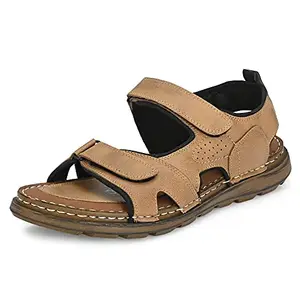 Centrino Men's 6120 Tan Fisherman Sandals-10 Kids UK (6120-03)