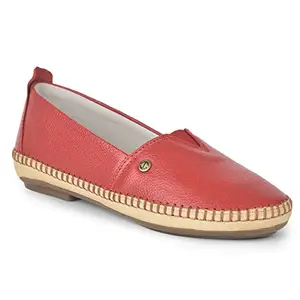 Liberty Healers Red Casual Ballerina for Women (LARRY-02_Red-5)