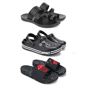 Men's Sandals | Lightweight Wear| Stylish & Easy to Wear For Men's PCV-SAN-(3-COMBO)-3152-3014-3034-8
