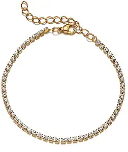 MYKI Solitaire Diamond Bracelet For Women & Girls