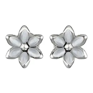 Mahi Stud Earrings for Women (Grey) (ER1109418RGry)
