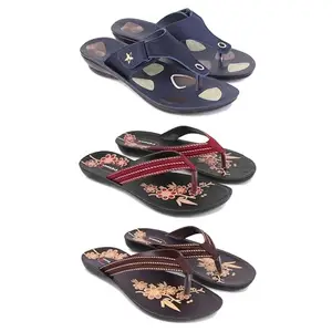 Women's Comfortable Sandal,Casual Lightweight Sandal for Everyday Wear | TBS-(3-COMBO)-1973-O22-O21-8