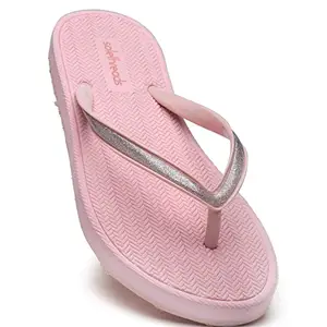 SOLETHREADS Lustre Flip Flop for Women | Soft Comfortable | Breathable | Fashionable | Stylish | Trendy | Super soft | Lightweight | Anti-Slip Sole | Indoor Outdoor | Everyday Flip Flop|PINK|UK 4