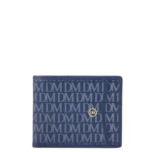 Da Milano Leather RFID Wallet for Men with Multicard Slot - Blue (10353)