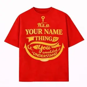 Crafted Signature Pure Cotton Graphic Print Round Neck Half Sleeves Regular Fit Unisex T-Shirt Featuring Viking Warrior Design “Never Underestimate The Power Your Name” _(02-TS-Anchor)