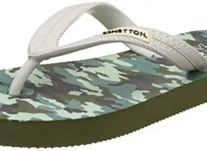 United Colors of Benetton Boy's Olive Flip-Flops and House Slippers - 12 UK/India (31 EU)