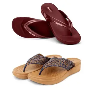 AIRSON FLIP FLOP SLIPPER COMBO AL-3 & AL-4 Slipper for Women | Orthopedic, Diabetic, Pregnancy | Soft Doctor Anti-Skid Slipper for Women |Slides For Ladies and Girls