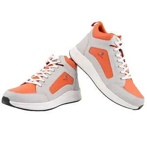 WELVIC Picaso Men's Sport Shoe (9) White and Orange