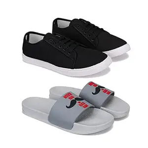 Bersache Latest Stylish Sports Shoes | Lace-Up Lightweight Shoes for Running, Walking, Gym,Trekking and Hiking Shoes for MenCombo(RR)-3206-1590-10 (Multicolor)