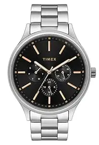 TIMEX Analog Watch for Men with Round Dial & Water Resistant Man's Wrist Watches