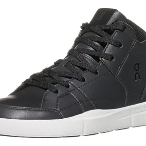 ON The Roger Clubhouse Mid Women's Running Shoes, Black Eclipse, 4