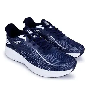 Lancer Mens BOSS-10NBL-WHT Navy Running Shoe, 6