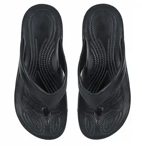 Men’s Comfortable Flip Flops – Lightweight, Non-Slip Casual |Black 7