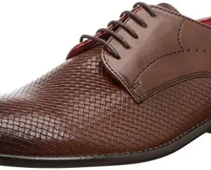 Lee Cooper Men Cognac Leather Formal Shoes-7 UK (40 EU) (7.5 US) (LC3164S)