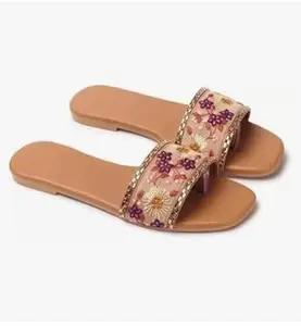 Women's Fashion Slippers, Casual Indoor Footwear (Brown, UK Footwear Size System, Adult, Women, Numeric, Medium, 8)