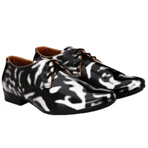 Stylish Formal Shoes/Party Shoes/Shoes Combo with Free Wallet & Belt for Men and Boys (BAZAAR11616_KJ-Blk-RBR)