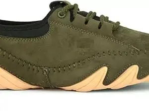 BROKEN SKULL Olive Green Casual Shoes for Men