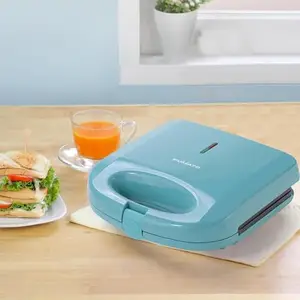 Gleevers X Fumato by The Better Home Wedding Gift & Housewarming Gift | Pressich Sandwich Maker (Misty Blue, 750 W) | 1 yr Warranty | Wedding Gift for Couples | House Warming Gift for New Home