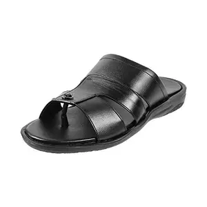 Walkway Mens Synthetic Black Slippers (Size (9 UK (43 EU))