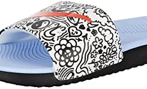 Nike KAWA Slide SE (GS/PS)-Summit White/Picante RED-BLACK-DV2242-100-6UK