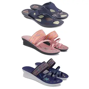 Women's Sandals | Lightweight Wear| Stylish & Easy to Wear For Women'S PCV-SAN-(COMBO-3)-1973-1950-1947-5