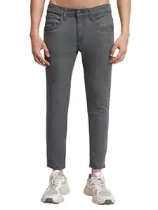 Highlander Men's Slim Fit Jeans | Cropped Length | Jeans for Man | Stylish Casual Wear for Everyday Comfort