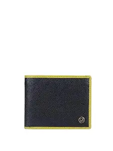 Da Milano Genuine Leather Black Bifold Mens Wallet with Multicard Slot (10307)